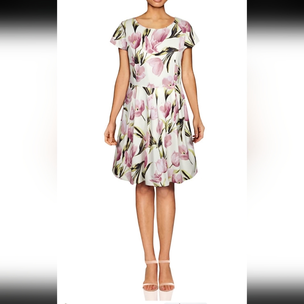 3X Plus Size SPRING Easter Tulip Floral Dress Women's